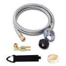 5 Feet Propane Regulator And Hose With Elbow Adapter For Blackstone 17 Inch A.... Fixed Price $48.55.