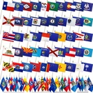 Us 50 State Flags Set Small Mini Hand Held Wood Stick 5X8 Inch Classroom. Fixed Price $48.35.