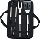 Nexgrill 3-PIECE Bbq Tool Set Spatula, Tongs And Roasting Stick With. Fixed Price $16.99.