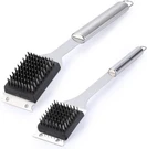 2 Pack Grill Brush And Scraper, 16.5 & 14 Wire Bbq For Silver. Fixed Price $19.78.