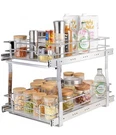 Vevor 12"WX21"DX15"H Pull Out Cabinet Organizer, Heavy Duty Slide Pantry She. Fixed Price $49.00.