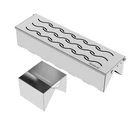 Skyflame Stainless Steel Smoker Box With Canister Can, Double V-shape Bbq Wood. Fixed Price $31.70.