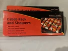 Mr. Bar-b-q Kabob Rack & Skewers New In Box Barbeques. Fixed Price $6.40.