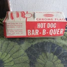 ** Vintage Androck Chrome Plated Hot Dog Bar-b-quer For 5/16" 3/8" Spits.. Fixed Price $21.99.