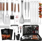 34PCS Bbq Grill Tools Set Stainless Steel Kit W Bag Gloves Mats Gift. Fixed Price $43.80.