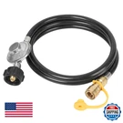 Atkke 6FT Propane Hose With Regulator QCC1 3/8" Female Quick Connect For Gas Gri. Fixed Price $53.43.