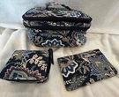 Vera Bradley Java Navy Camo Set Pill Case Makeup Checkbook Cover Travel. Fixed Price $19.95.