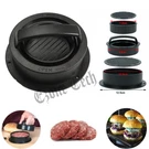 Non Stick Stuffed Press Hamburger Patty Molds Maker Sliders Kitchen Bbq. Fixed Price $8.35.