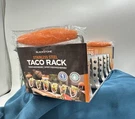 Stainless Steel Taco Rack Holder With Silicone Handles Blackstone Nwt. Fixed Price $9.99.