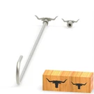 2PCS Mini 1" & 1.3" Branding Irons, Longhorn Head Custom Wood Pers. Fixed Price $21.79.