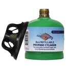 1/2 Lb. Refillable Propane Tank For Small Lamps, Lanterns And Camp Stoves. Fixed Price $24.95.