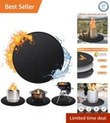36'' Diameter Fire Pit Mat With Silicone Coating Heat-resistant & Waterproof. Fixed Price $37.95.