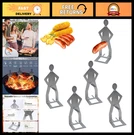 4 Pcs Funny Bbq Man Hot Dog Holder - Portable Stainless Steel Sausage Rack For. Fixed Price $28.99.