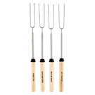 Roasting Sticks Wood Stainless Steel Marshmallow Skewers Set 4 Smores Campfire. Fixed Price $33.48.