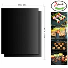 Bbq Grill Set Of 2 Non-stick Miracle Matts Barbeque Reusable Baking. Fixed Price $19.10.