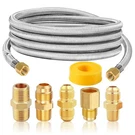 Mcampas 5-IN-1 Propane Hose Extension Kit, 10FT Braided Adapter. Fixed Price $44.48.