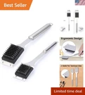 2 Pack Grill Brush And Scraper, 16.5 & 14 Wire Bbq For Outdoor. Fixed Price $18.68.