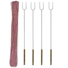 Rome Original Set Of 4 Hot Dog And Marshmallow Roasting Forks With Storage Bag. Fixed Price $36.95.