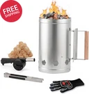 Heavy Duty Charcoal Chimney Starter Rapid Fire Bbq Grill Lighter Tool. Fixed Price $68.24.