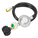 Calpose 2 Propane Hose With Regulator & Gauge, Universal Feet, Black. Fixed Price $32.17.