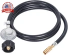 Gassaf 6 Ft Propane Regulator Hose, Adapter With For Blac. Fixed Price $26.04.