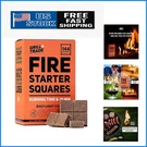 Versatile Starter Squares - Perfect For Bbqs, Wood Stoves & Campfires. Fixed Price $66.99.