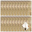 20 Pack Champagne Gold Foil Fringe Curtains 3.2FT X 9.8FT Backdr.... Fixed Price $45.67.