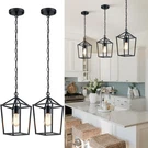 Sheetea 2-PACK Farmhouse Pendant Lights Kitchen Island, Black. Fixed Price $110.98.