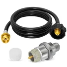 Fjxbywm Propane Fuel Filter With 6FT Hose, Silver/black. Fixed Price $50.51.