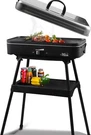 1800W Electric Outdoor Grills With Lid Indoor Smokeless For Balcony. Fixed Price $148.99.