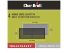 Char-broil 9127385 Commercial Series Tru-infrared Replacement Grate. Fixed Price $80.00.