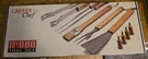 Grande Chef 11 Pc Bbq Grill Tool Set Wood Handles + Carry Case - New. Fixed Price $21.99.