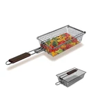 Premium Grilling Basket Vegetables Seafood Poultry Meats Locking Flip. Fixed Price $55.71.