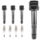 Hyr Set Of 4 Ignition Coil Pack And Iridium Spark Plugs Fit For 2.0L UF311. Fixed Price $87.48.