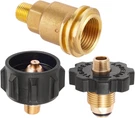 3 Pcs Propane Gas Brass Fitting Adapters QCC1 Male/pol Female To 1/4" Npt. Fixed Price $22.40.