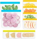Storage Freezer Bags, Dishwasher Safe Silicone Food Snack 10 Pack. Fixed Price $12.99.