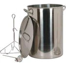 King Kooker Turkey Pot Stainless Steel Lid Lifting Hook Thermometer 30 Qt. Cap.. Fixed Price $99.50.