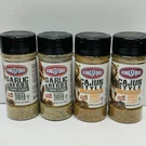 Kingsford All Purpose Grill Seasoning 2.25 Oz 4 Pack Cajun Spicy & Garlic Herb. Fixed Price $9.98.