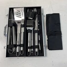 Kaluns Grill Kit Black Barbecue Tool Set Tableware Cutlery Case Skewers. Fixed Price $29.99.
