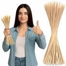 100 Pcs 16" Bamboo Skewers - Long Sticks For Flower Bouquet Smores. Fixed Price $16.43.