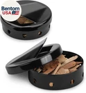 Onlyfire Wood Chip Smoker Box, 2 Pcs Bbq With Lid For Charcoal & Prop. Fixed Price $27.00.