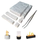 96 Pcs Small Ceramic Wool Wick For Tabletop Fire Pit, Suitable White. Fixed Price $21.64.