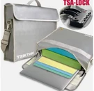 X-large 16X12X3.5 Fireproof Document Safe Bag With Lock Xl Silver 3M Accents. Fixed Price $39.99.