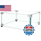 Bominica Glass Wind Guard 15X15X6.5 Inch Clear Tempered Firepit Shield Aluminum. Fixed Price $65.55.