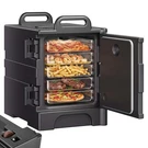 81QT Insulated Food Pan Carrier Stackable Catering Dishbox Chafing. Fixed Price $158.29.