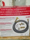 Bond 68591 Natural Gas Conversion Kit 50,000 Btu. Fixed Price $53.20.