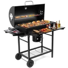 Charcoal Bbq Grills Outdoor: Spacious Barrel Barbecue With Side Front T.... Fixed Price $215.45.