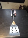 Farberware Barbecue Grill Slotted Turner Metal Plastic Handle 17". Fixed Price $18.95.