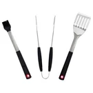 Bbqguys Signature 3-PIECE Stainless Steel Molded Handles Tool Set; New. Fixed Price $27.99.