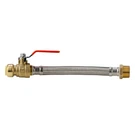 Littlewell AHPF12MNPT16 Inch Braided Stainless Steel Hose Connector With Ball. Fixed Price $39.89.